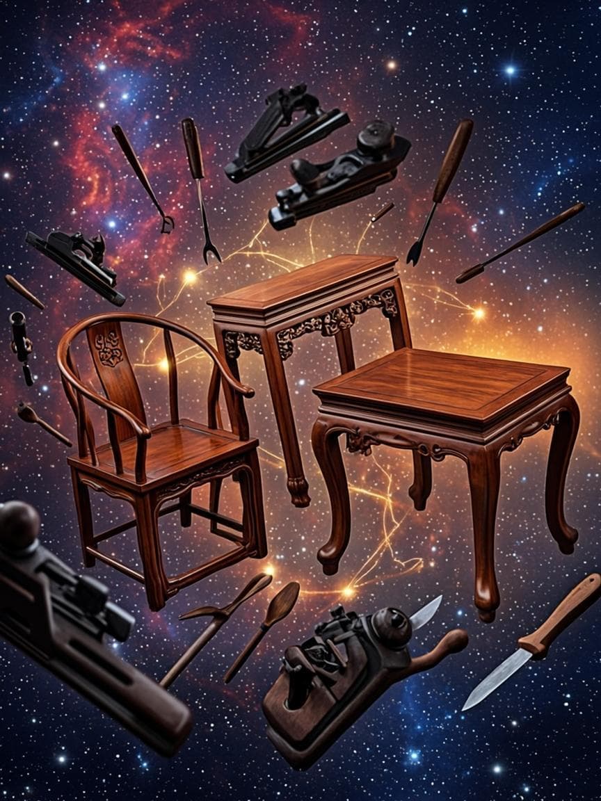 Иллюстрация: Музей нематериального наследия «Луншуньчэн» (мебель «цзинцзо»)